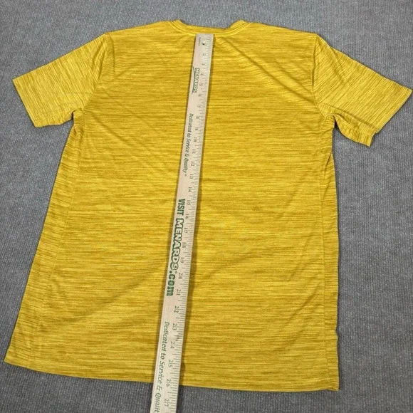 Nike Jordan Michigan‎ Wolverines T Shirt Mens M Yellow Dri Fit Performance Logo - Picture 7 of 7